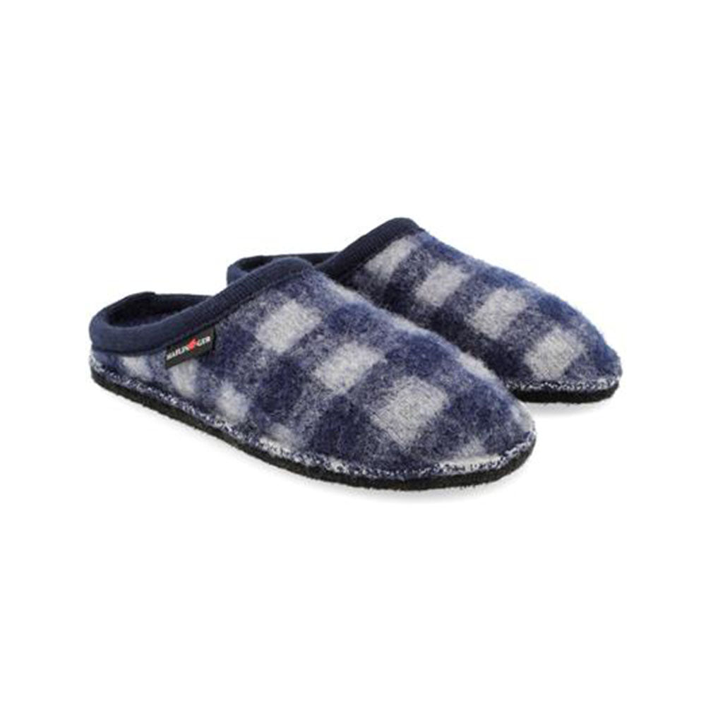 Haflinger - Haflinger, Inverno uomo, Pantofole, Uomo - Haflinger Plaid Ocean Walkstoff - Lupis SRL