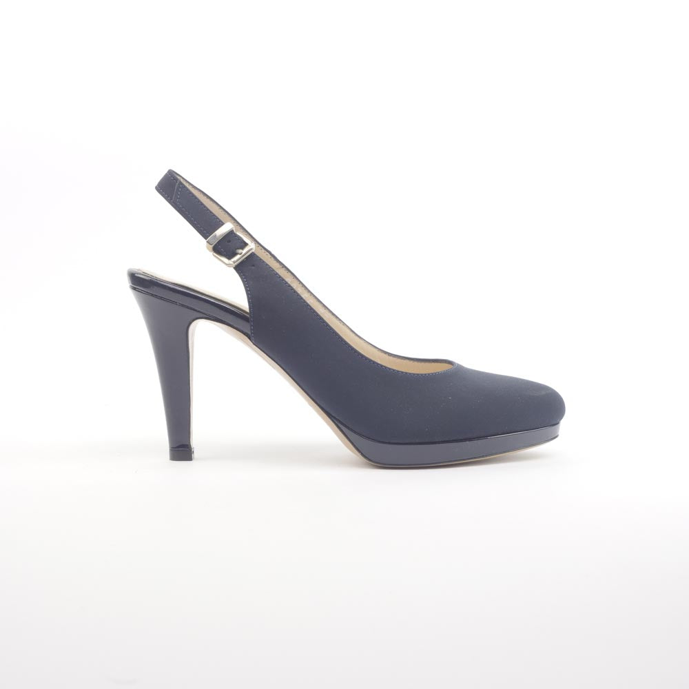 Eva Picci - Artigianato, Cinturino, Donna, Eva Picci, Slingback, Tacco - Eva Picci 22755 Decoltè Blu - Lupis SRL