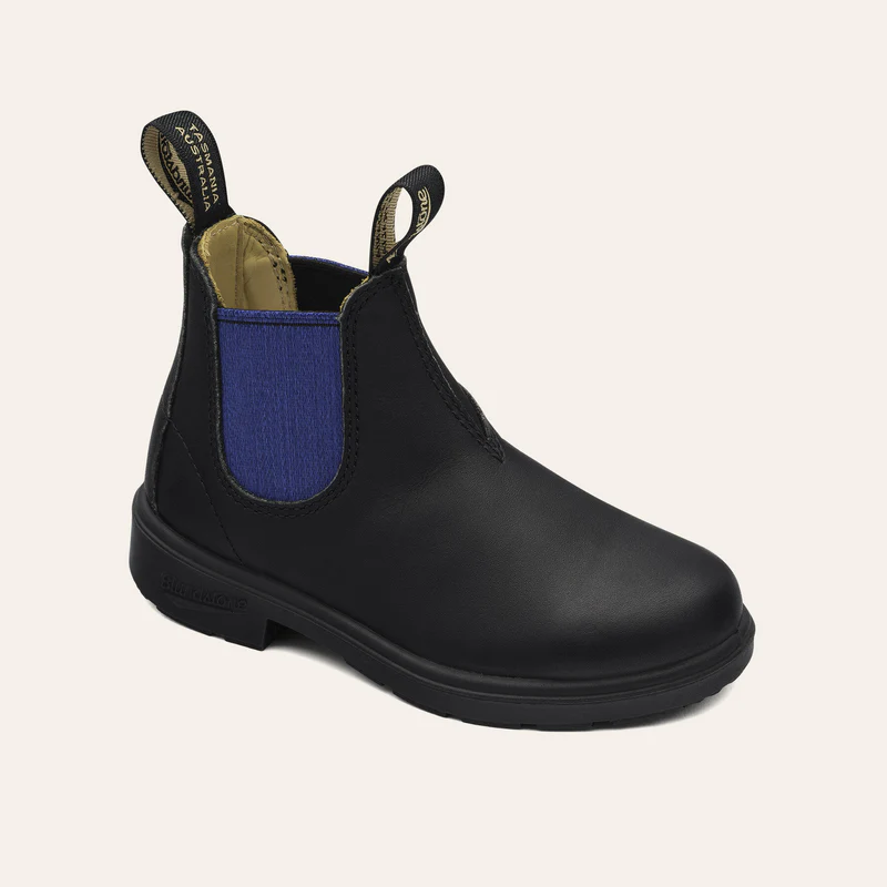 Blundstone - Blundstone, Kids, Stivaletti - Blundstone 580 Kids Elastic Sided Boot Black Blue - Lupis SRL