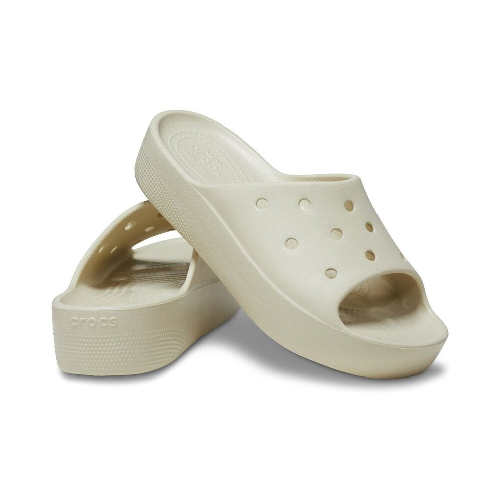 Crocs - Ciabatte, Crocs, Donna - Crocs Classic Platform Slide Bone - Lupis SRL
