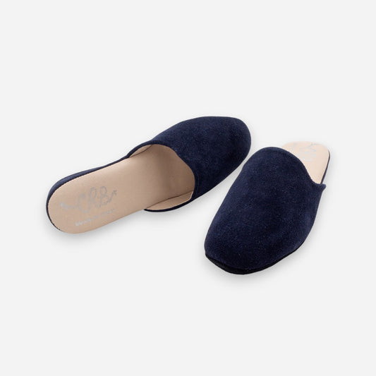 Pantofole Donna da camera CRB 4032 Camoscio Blu