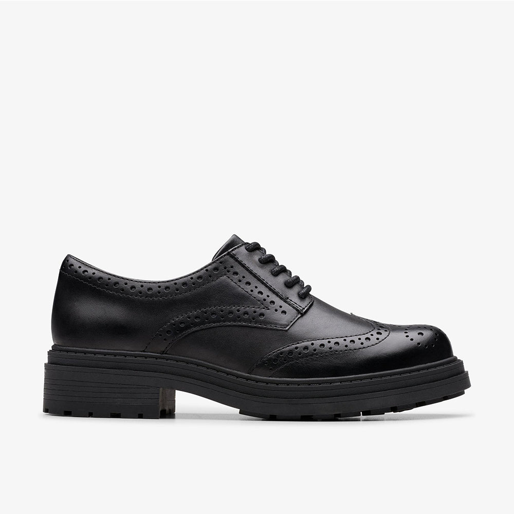 Clarks Orianna W Derby Leather Shoes in Black Standard Fit Size 4 Clarks Orianna W Derby Leather Shoes in Black Standard Fit Size 4