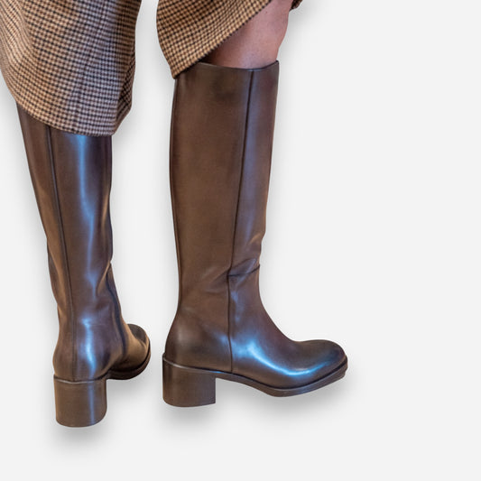 Stivali Donna Gianni Crasto Nature Pelle Testa di Moro 7430