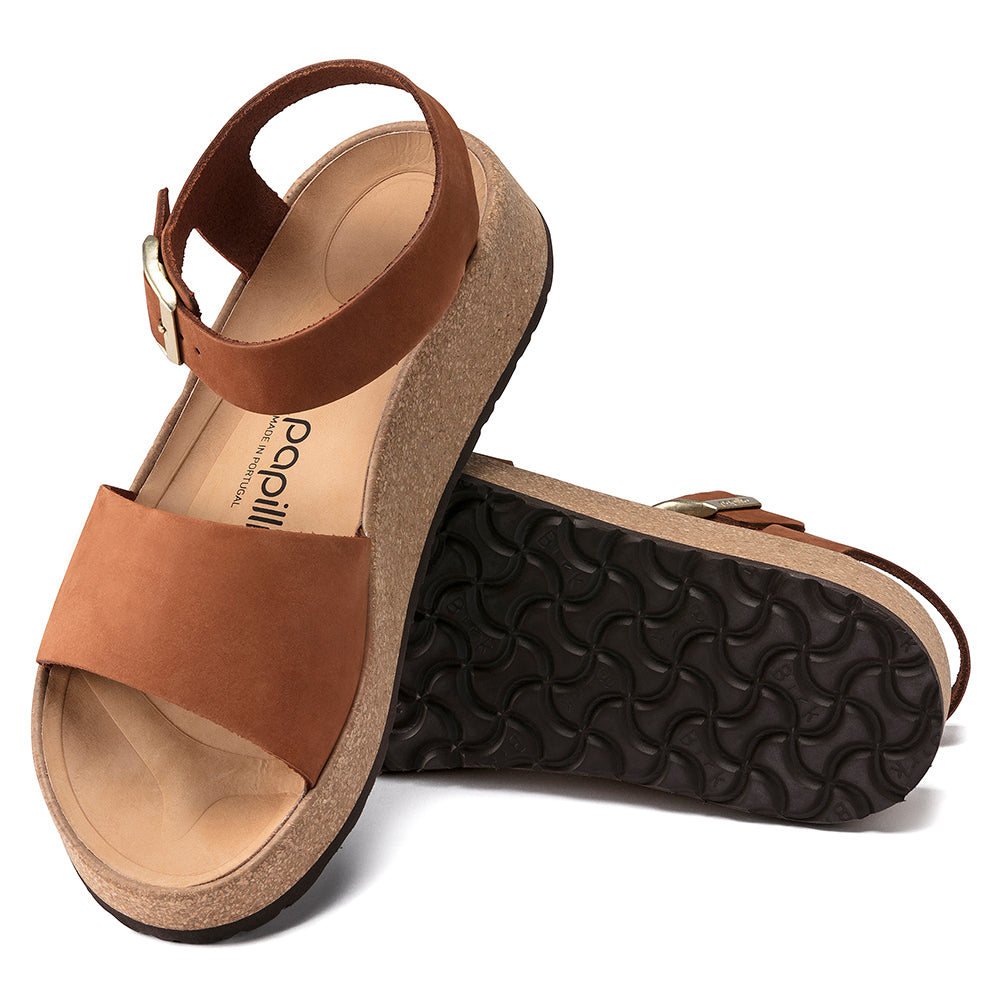 '- ["Birkenstock","Cinturino","Donna","Sandali Eleganti","Scarpe"] - Birkenstock Glenda Pecan Nubuck Leather - Lupis SRL