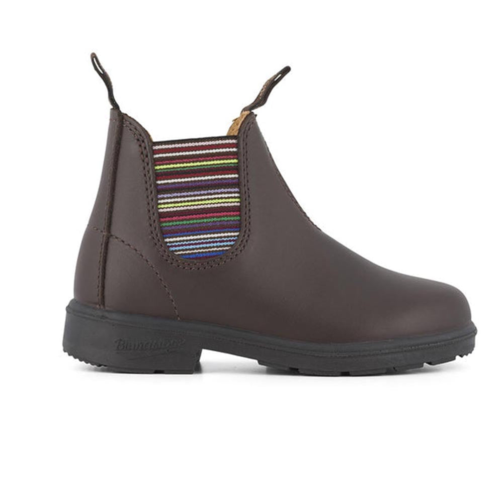  - ["Blundstone","Kids","Scarpe","Stivaletti"] - Blundstone 1413 Kids Elastic Sided Boot Brown Stripes - Lupis SRL