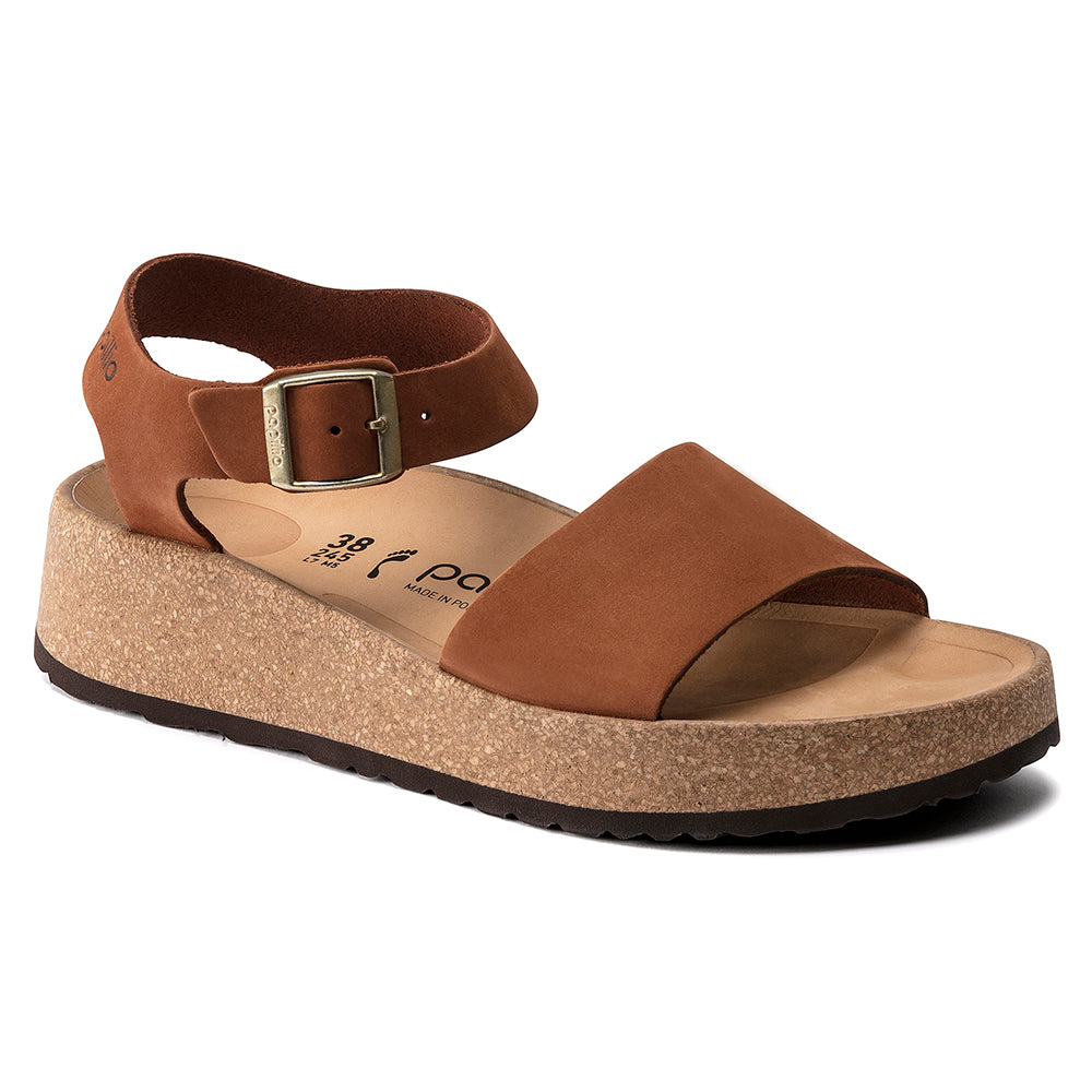 '- ["Birkenstock","Cinturino","Donna","Sandali Eleganti","Scarpe"] - Birkenstock Glenda Pecan Nubuck Leather - Lupis SRL