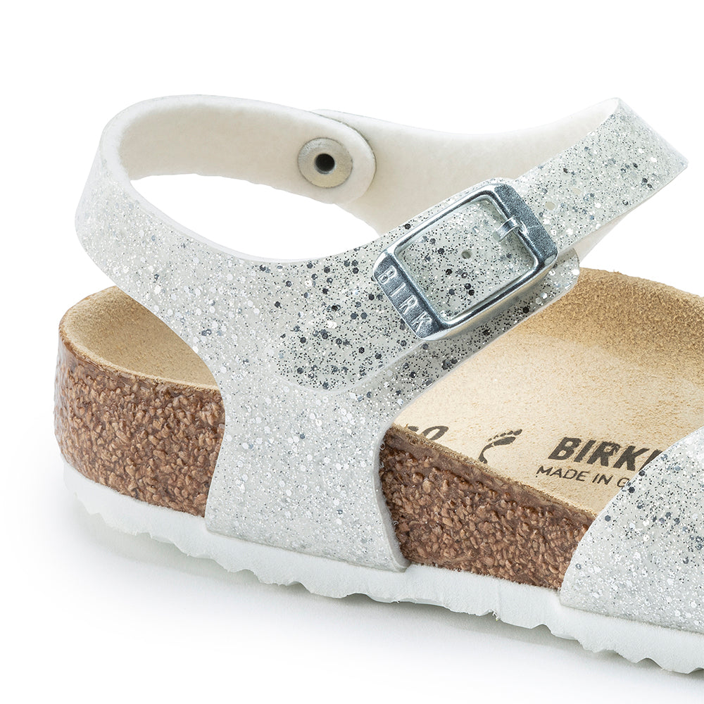 '- ["Birkenstock","Kids","Sandali","Scarpe"] - Birkenstock Rio Kids Cosmic Sparkle White - Lupis SRL