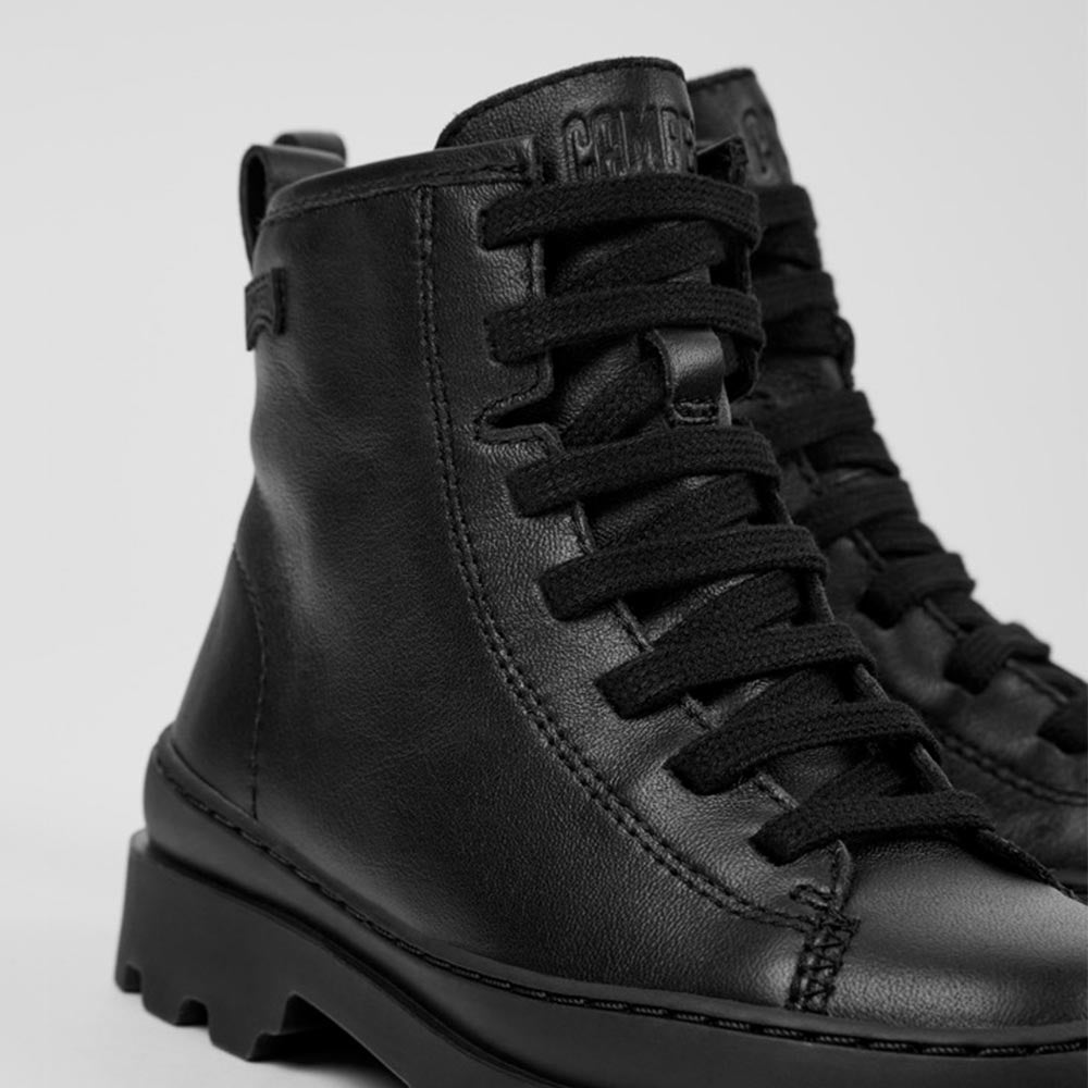 '- ["Anfibi","Camper","Donna","Kids","Scarpe"] - Camper Brutus Sella Negro Obsidian Kids - Lupis SRL