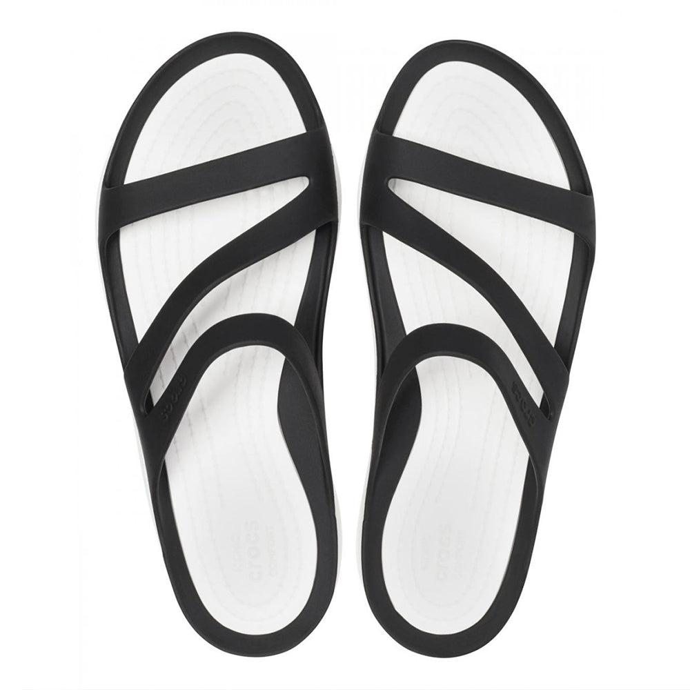 Crocs - Crocs, Donna, Nuovo, Sandali - Crocs Swiftwater Sandal W Black White - Lupis SRL