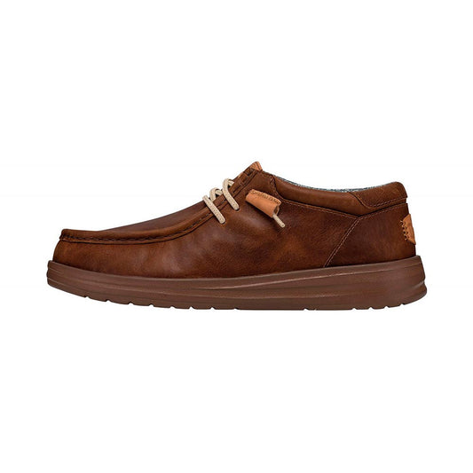 Hey Dude Wally Grip Craft Leather Brown