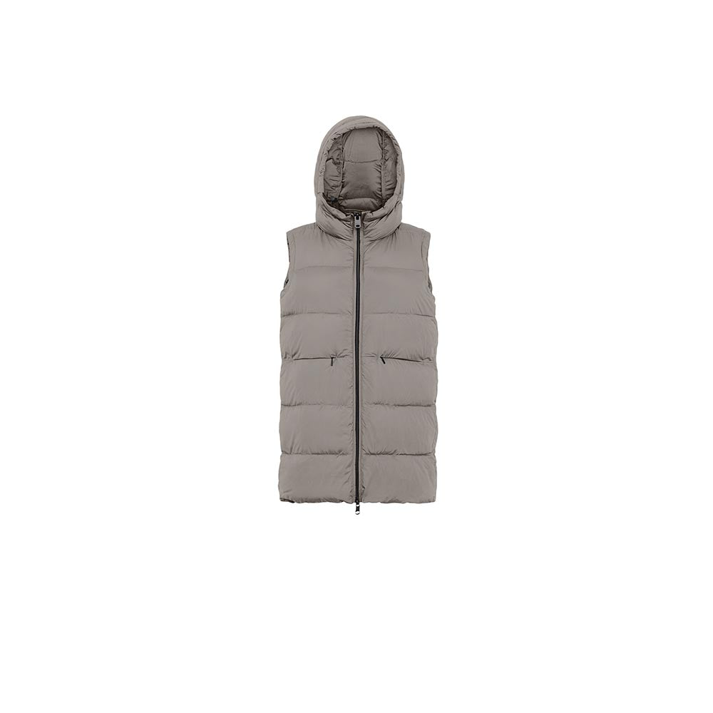 '- ["Abbigliamento","Donna","Ecoalf","Giacche"] - Ecoalf Marangualf Vest Woman Mocca - Lupis SRL