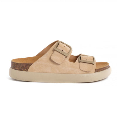 Scholl Noelle Chunky Beige Sde Sa Beige Sandal