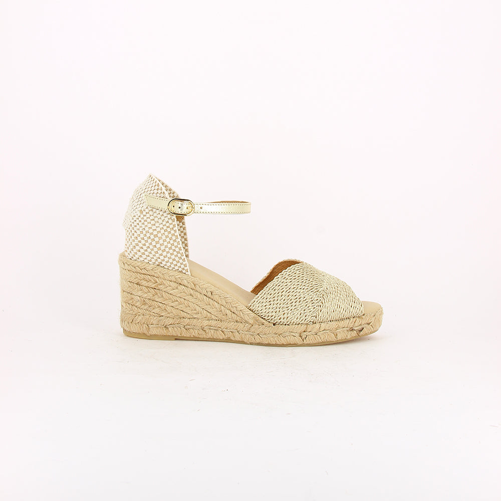  - ["Campesine","Donna","Sandali Eleganti","Scarpe","SKA"] - Ska Cordela Leon Yute H230 C5 Nat Platino - Lupis SRL