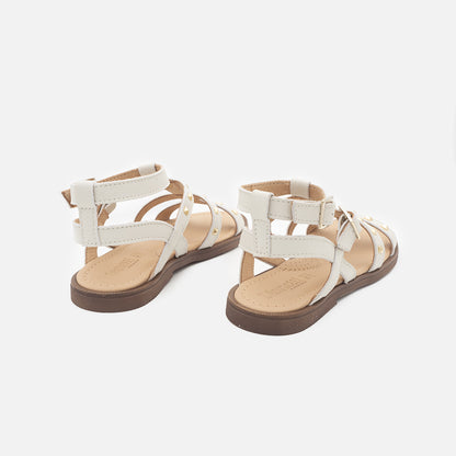 '- ["Artigianato","Dianetti","Kids","Sandali","Scarpe"] - Dianetti 9749 Bianco Borchie Sandalo - Lupis SRL