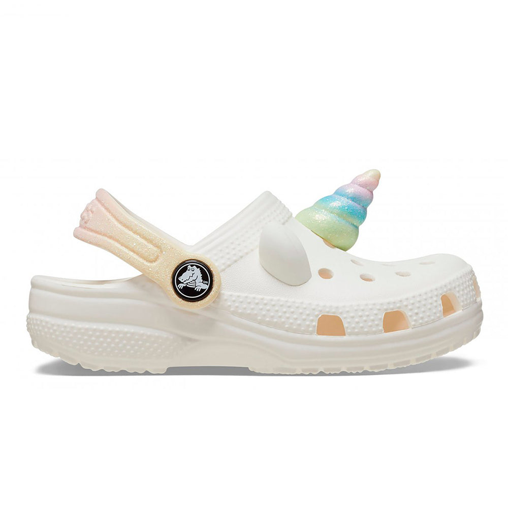 '- ["Ciabatte","Crocs","Kids","PE25","Scarpe","Toddler","Zoccoli"] - Crocs Cls IAM Rainbow Unicorn Clog T Chalk - Lupis SRL
