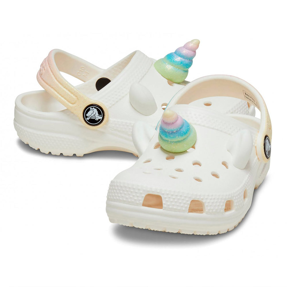 '- ["Ciabatte","Crocs","Kids","PE25","Scarpe","Toddler","Zoccoli"] - Crocs Cls IAM Rainbow Unicorn Clog T Chalk - Lupis SRL