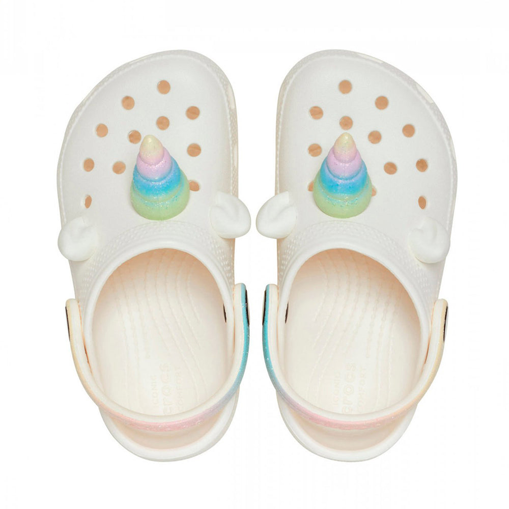 '- ["Ciabatte","Crocs","Kids","PE25","Scarpe","Toddler","Zoccoli"] - Crocs Cls IAM Rainbow Unicorn Clog T Chalk - Lupis SRL