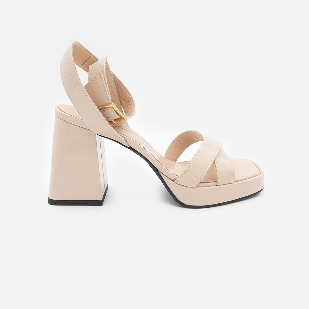 '- ["Artigianato","Donna","Sandali Eleganti","Scarpe","Tacco","Viozzi"] - Viozzi Yel 3305 Nude Sandalo - Lupis SRL
