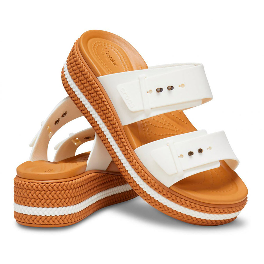  - ["Ciabatte","Crocs","Donna","PE25","Scarpe"] - Crocs Brooklyn Woven Buckle W Chalk - Lupis SRL