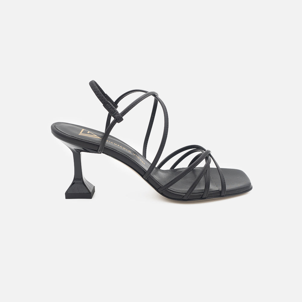 '- ["Artigianato","Donna","Sandali Eleganti","Scarpe","Tacco","Viozzi"] - Viozzi Pin 5123 Black Sandalo - Lupis SRL