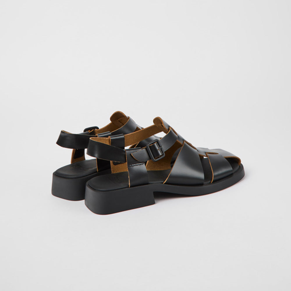  - ["Camper","Donna","Sandali Eleganti","Scarpe","Ultima Taglia"] - Camper Docko Negro Dana Negro Black - Lupis SRL