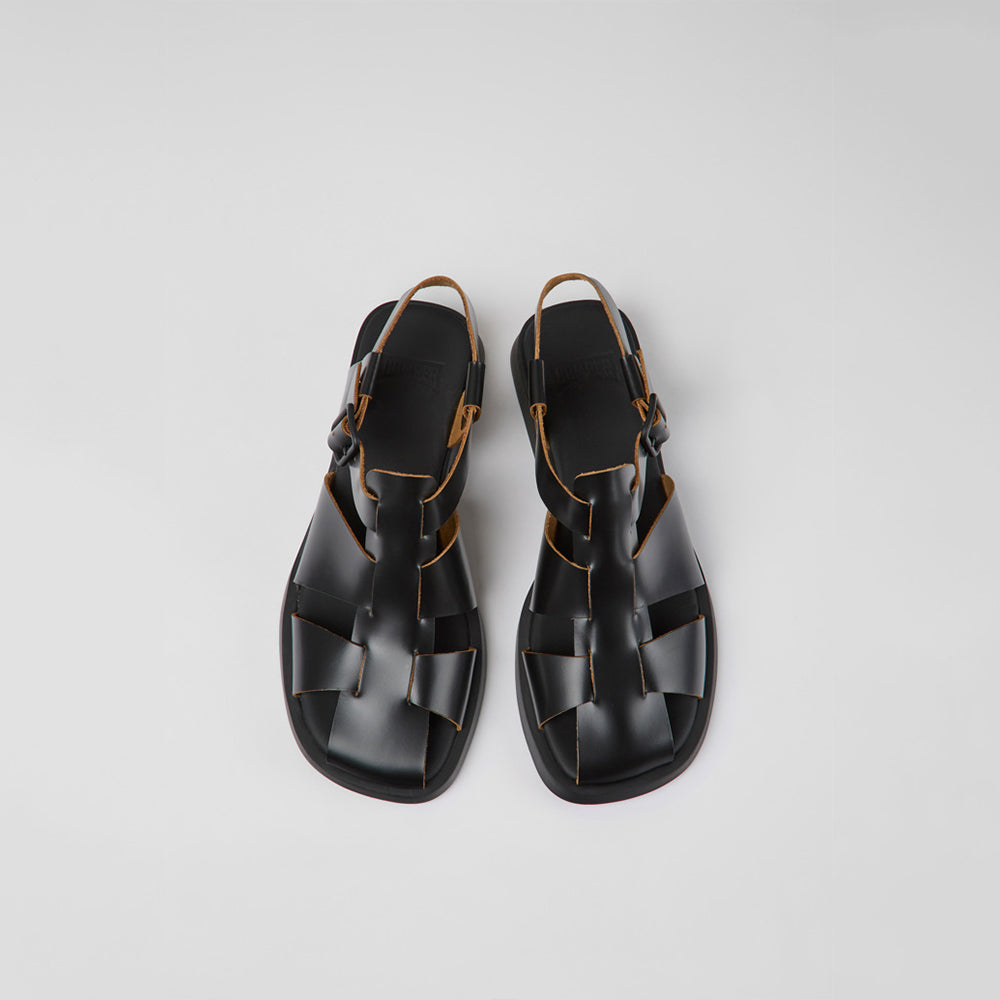  - ["Camper","Donna","Sandali Eleganti","Scarpe","Ultima Taglia"] - Camper Docko Negro Dana Negro Black - Lupis SRL