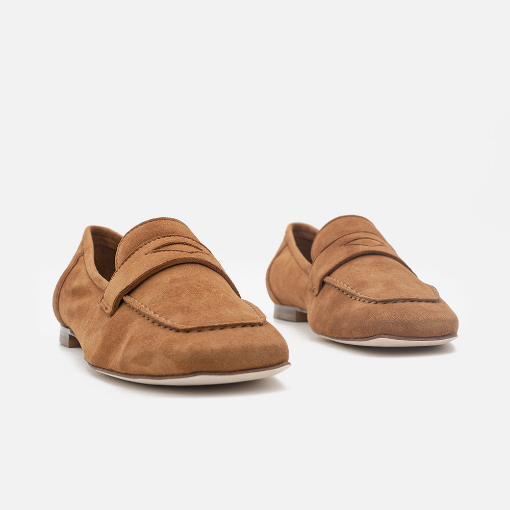 '- ["Artigianato","Donna","Eva Picci","Mocassini","Scarpe"] - Mocassini Da Donna Eva Picci 940 Camoscio Cuoio - Lupis SRL