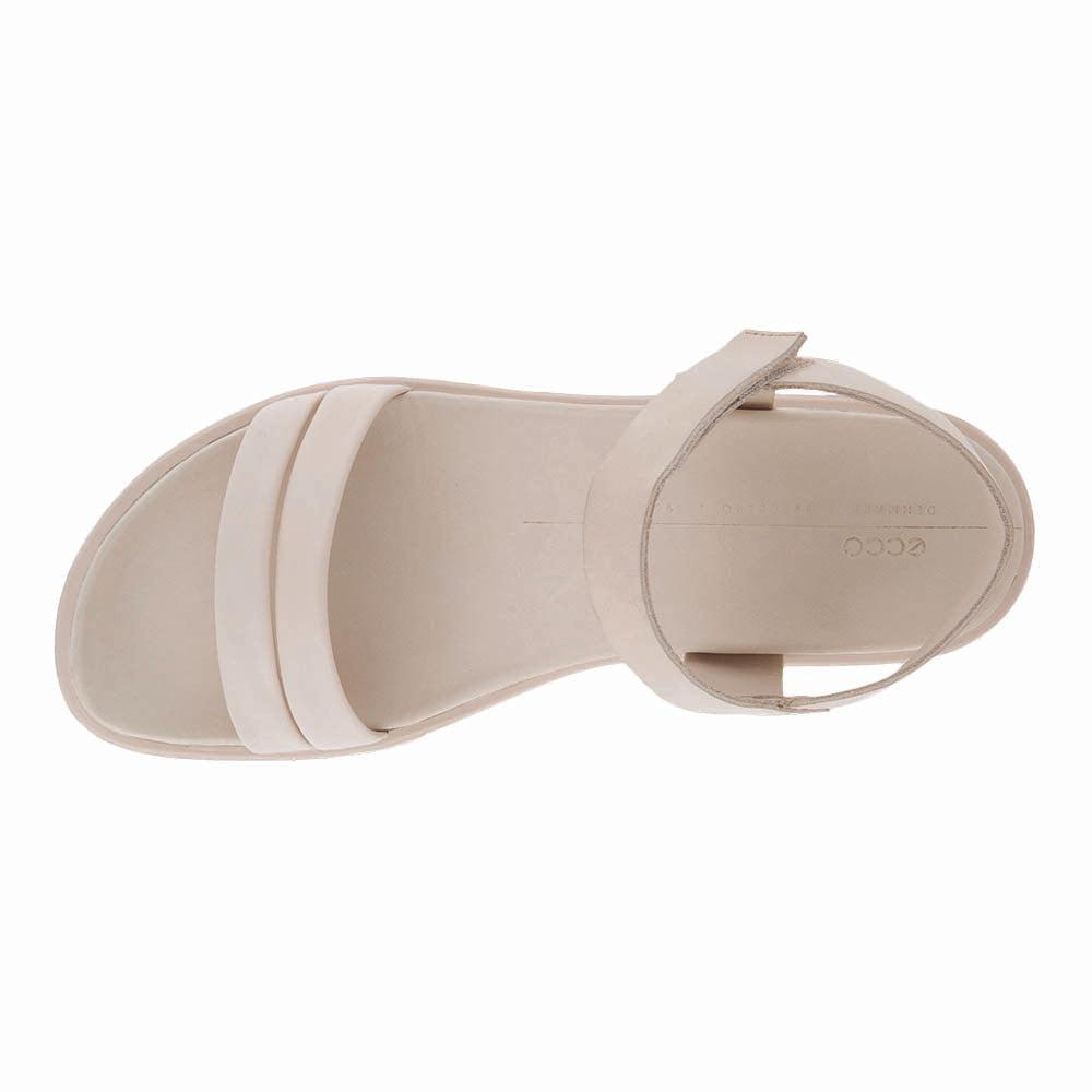 '- ["Donna","Ecco","Sandali Eleganti","Scarpe"] - Ecco Flowt Wedge Lx Women'S White 273303-59113 - Lupis SRL