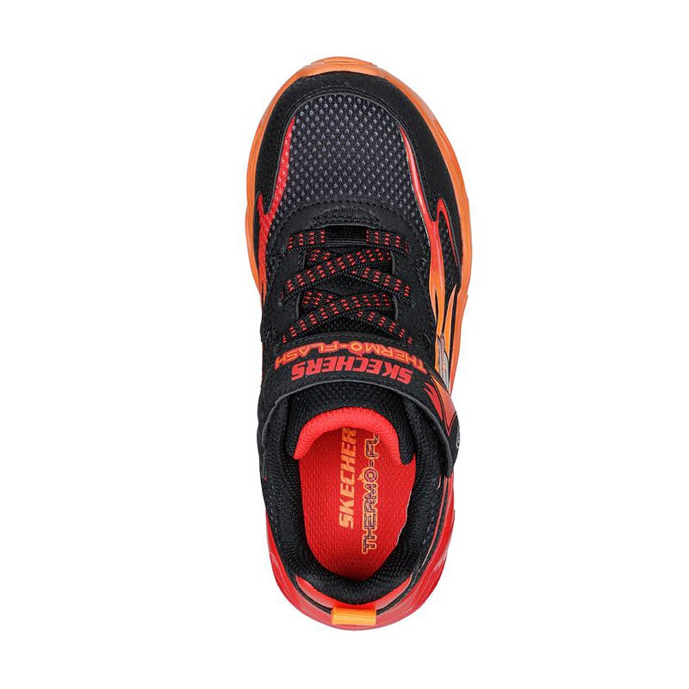 Skechers - Kids, Scarpe sportive, Skechers - Skechers K S Light's Thermo Flash Heat-Flux Black Red - Lupis SRL