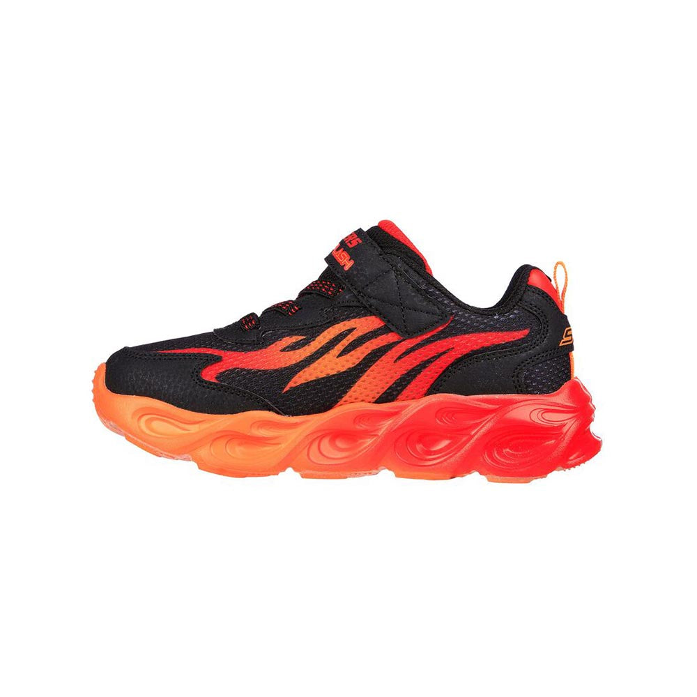 Skechers - Kids, Scarpe sportive, Skechers - Skechers K S Light's Thermo Flash Heat-Flux Black Red - Lupis SRL