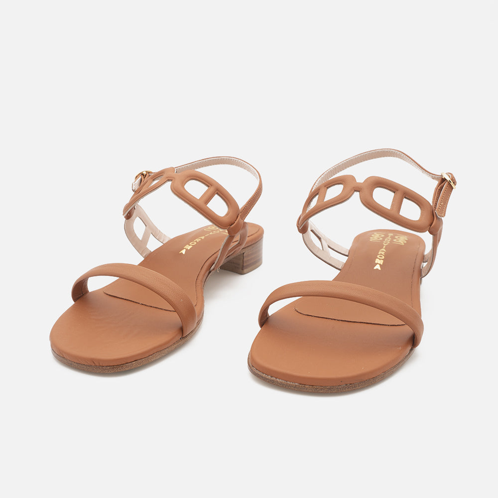 '- ["Donna","Sandali Eleganti","Scarpe","Siano Via Roma"] - SIANO VIA ROMA 070 Sandalo Nappa Cuoio - Lupis SRL