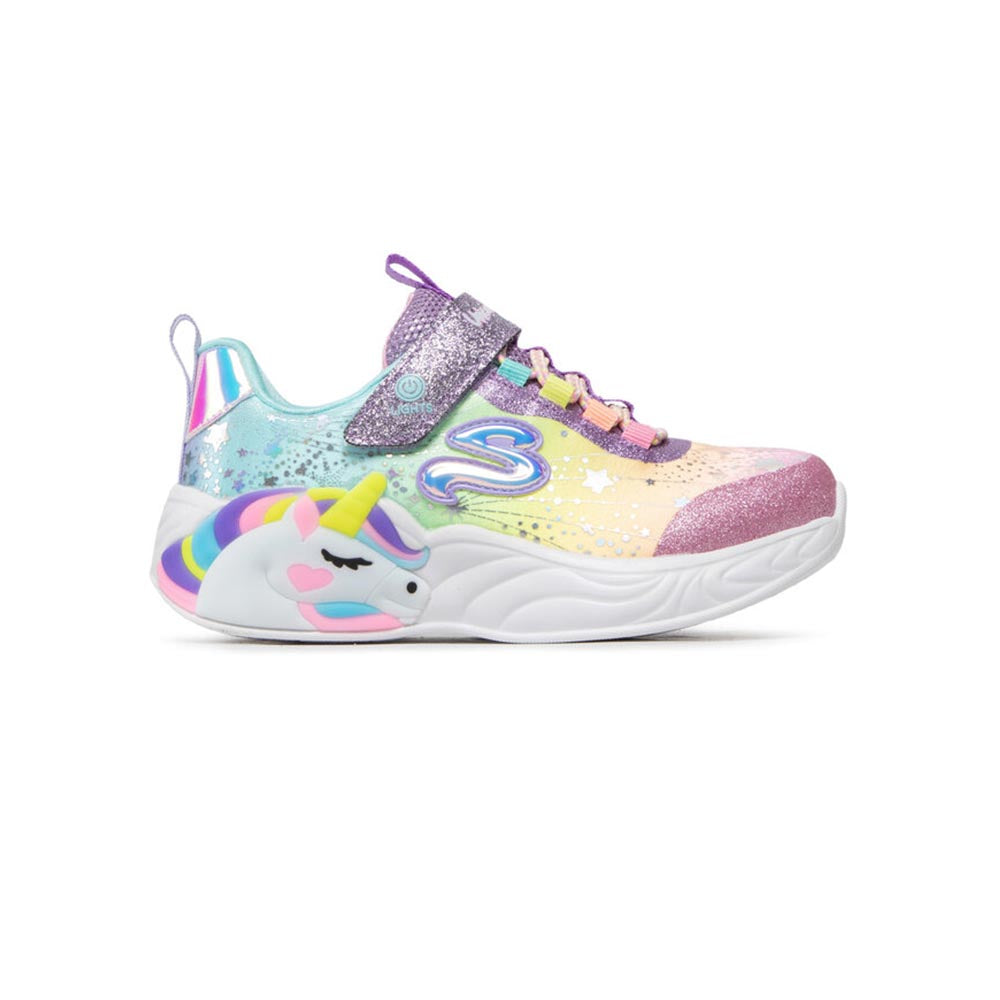  - ["Kids","Scarpe","Scarpe sportive","Skechers","Ultima Taglia"] - Skechers K S Light's Unicorn Dreams Purple Multi - Lupis SRL