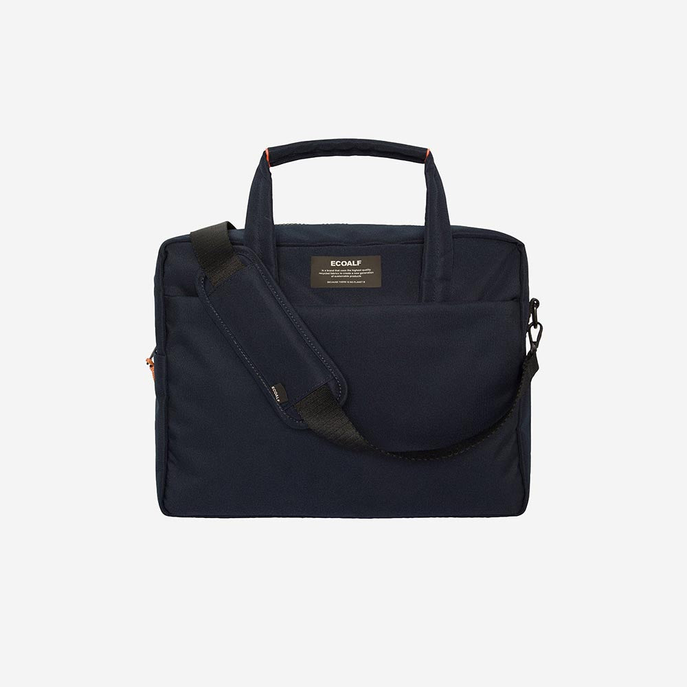 '- ["Accessori","Donna","Ecoalf","Ultima Taglia","Unisex","Uomo","Zaini"] - Ecoalf Wakaialf Briefcase Deep Navy - Lupis SRL