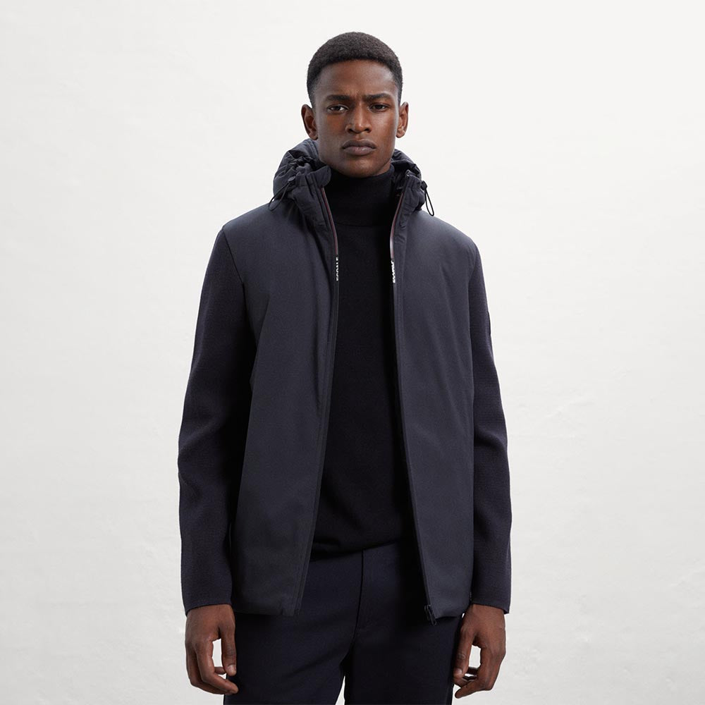 '- ["Abbigliamento","Ecoalf","Giacche","Ultima Taglia","Uomo"] - Ecoalf Bergaalf Knit Man Black - Lupis SRL