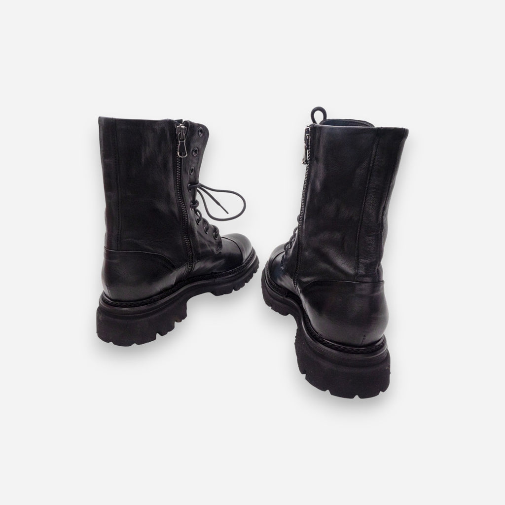 Anfibi Donna JP/DAVID Rag. Pelle Nero 35773/1