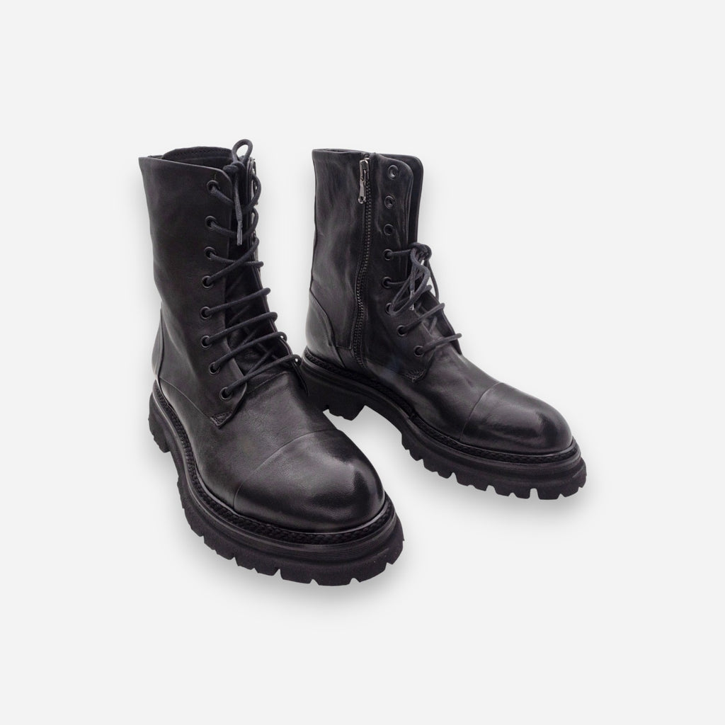 Anfibi Donna JP/DAVID Rag. Pelle Nero 35773/1