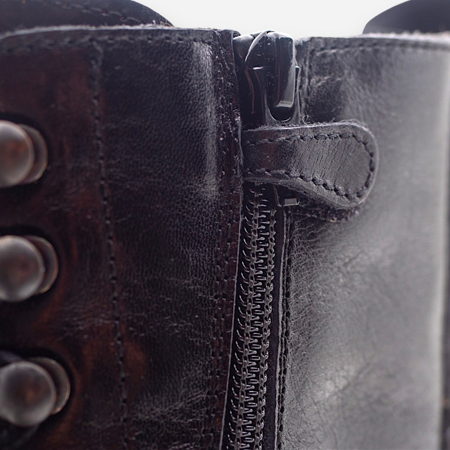 Anfibi Platform Donna Dianetti Tudor Pelle Nero 1633