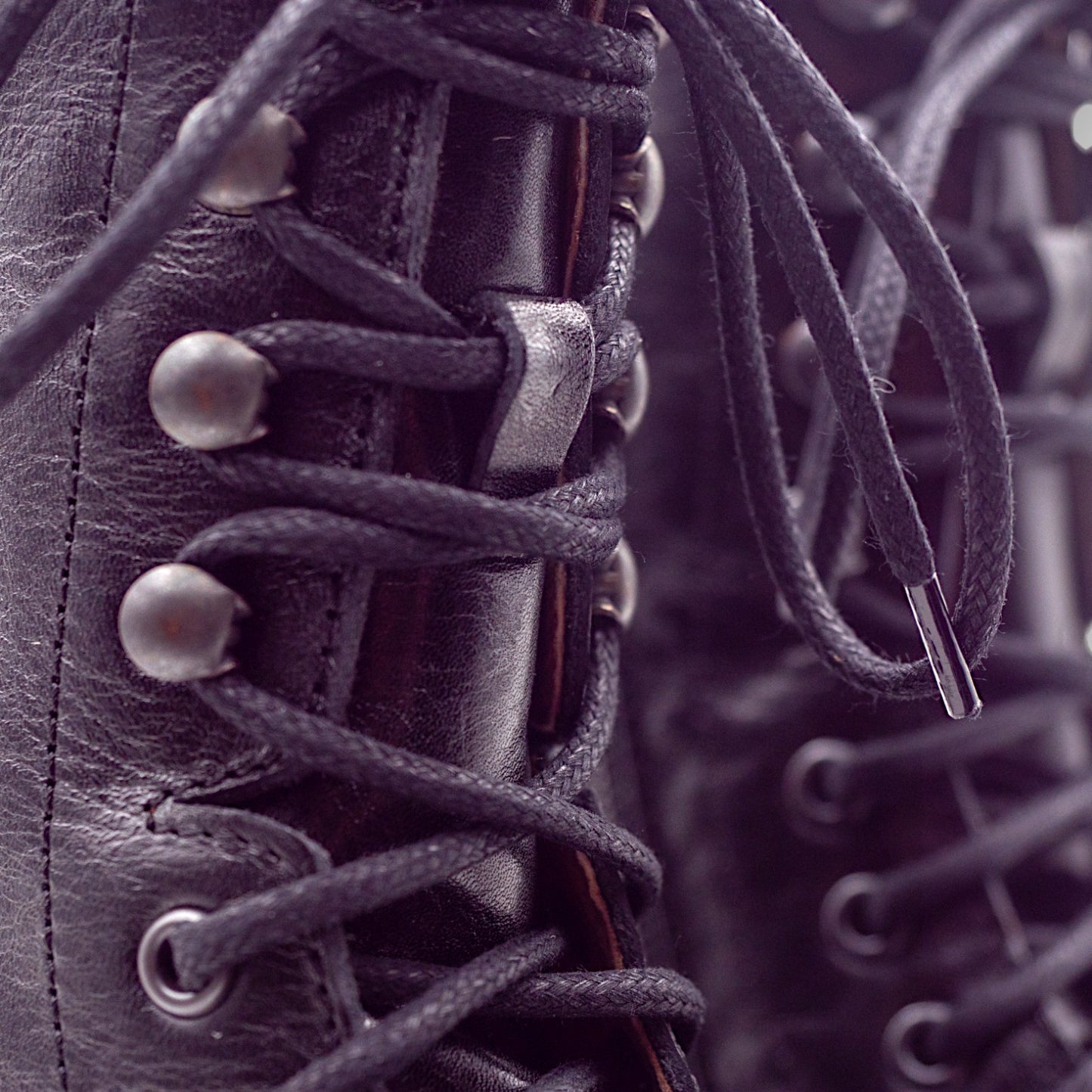 Anfibi Platform Donna Dianetti Tudor Pelle Nero 1633