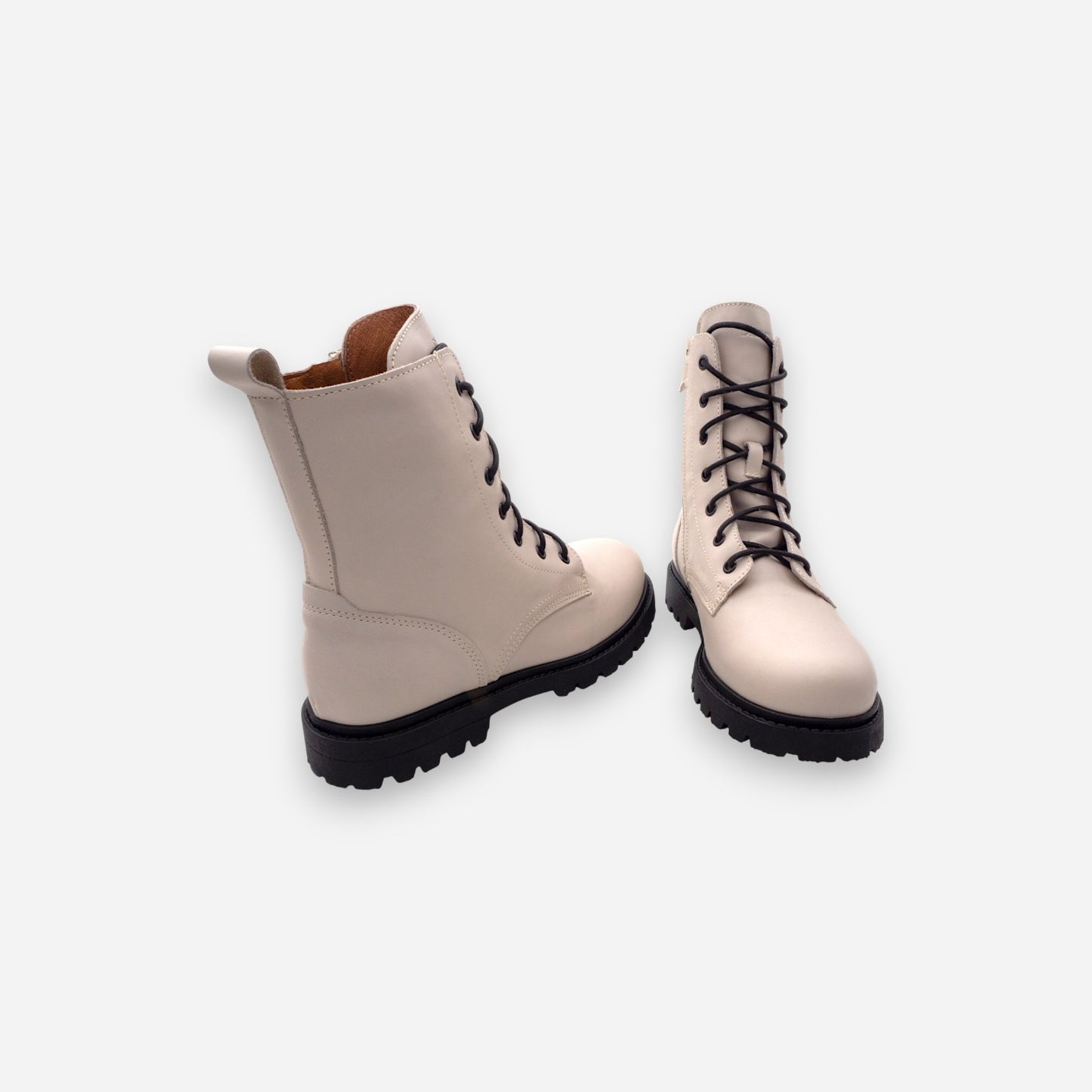 Anfibi Ragazza Dianetti 98192 Pelle Latte 1511