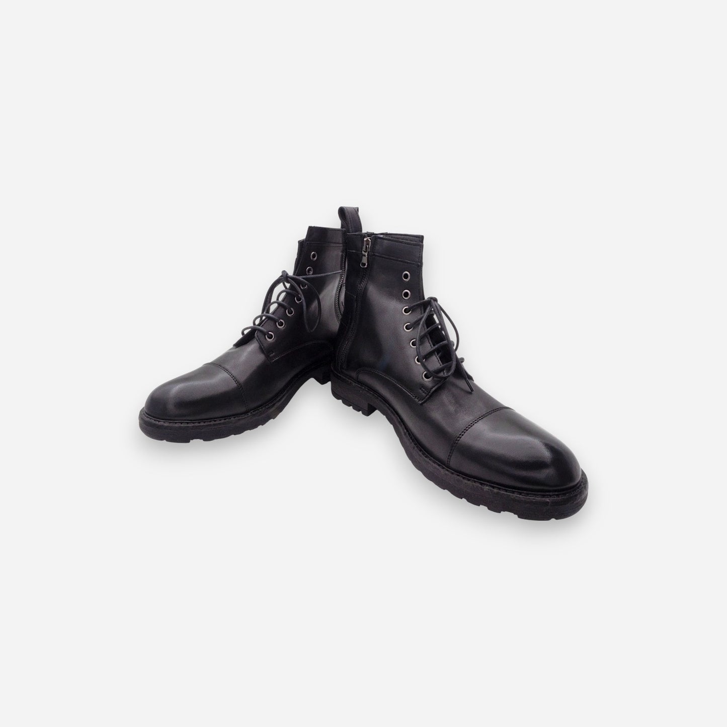 Anfibi Uomo JP/DAVID Papua Pelle Nero 3830/180