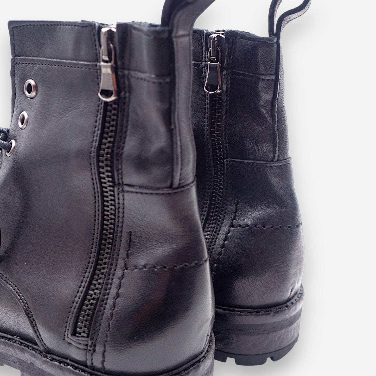 Anfibi Uomo JP/DAVID Papua Pelle Nero 3830/180