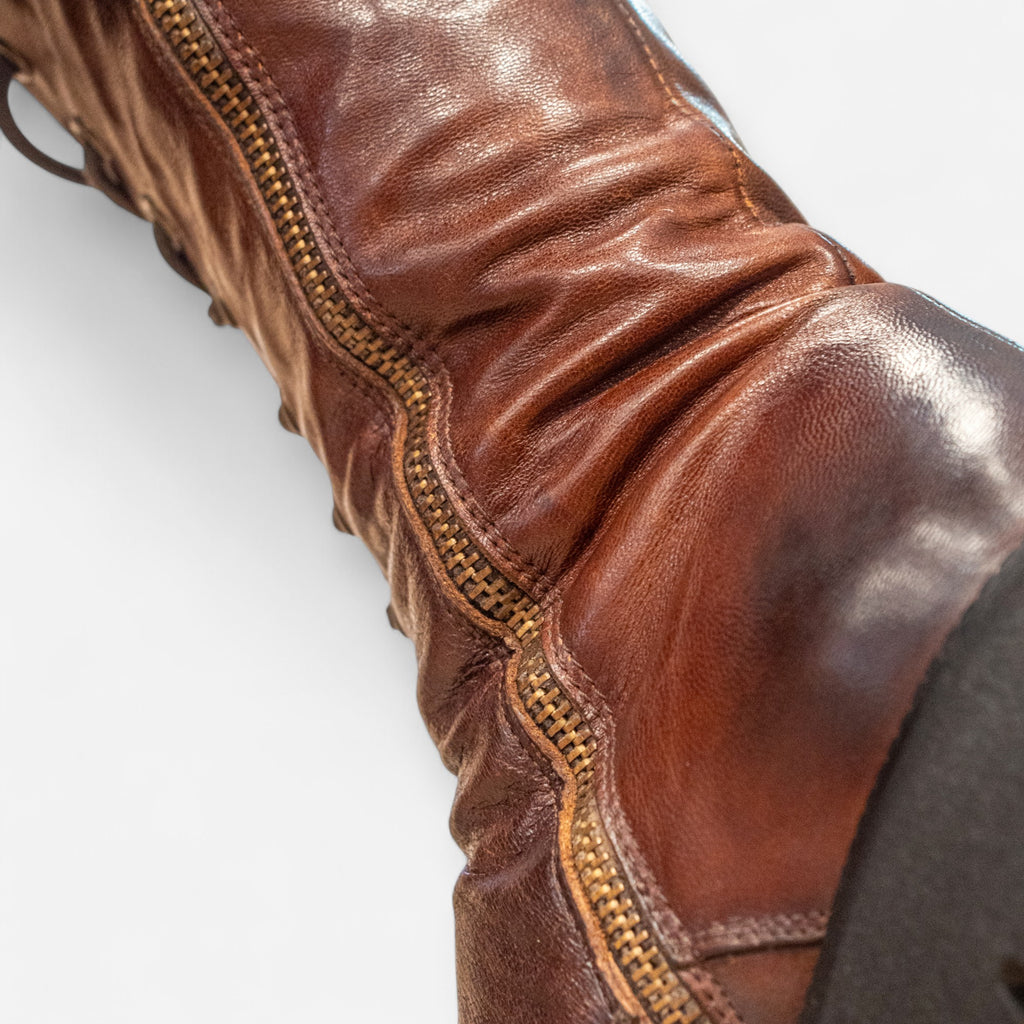 Anfibi Donna JP/DAVID Papua Pelle Cuoio Scuro 7636/4