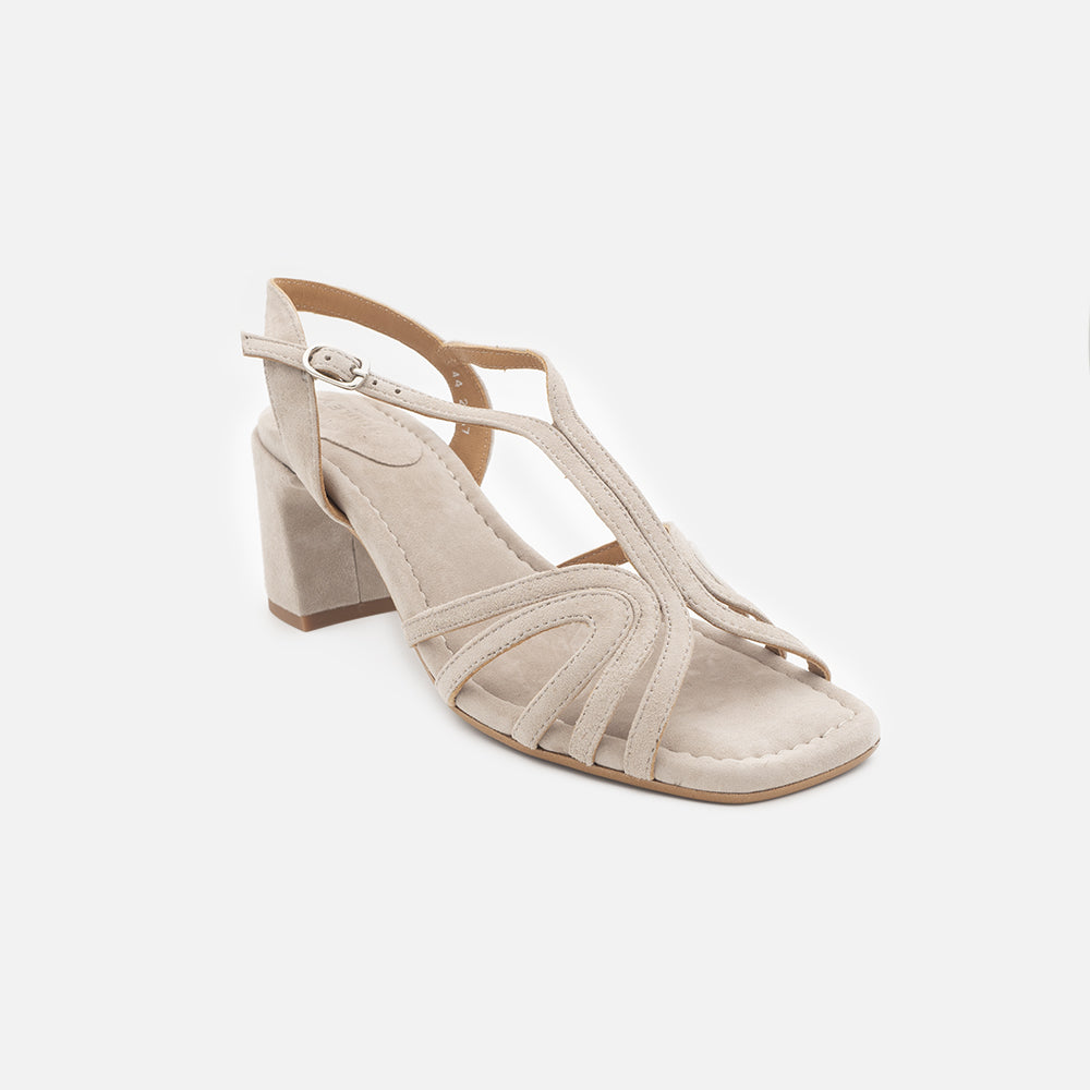 '- ["Audley","Donna","Sandali Eleganti","Scarpe","Tacco"] - Audley 22117 Beige Sandalo - Lupis SRL