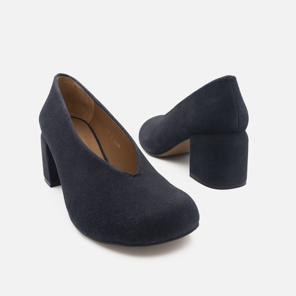 '- ["Audley","Donna","D\u00e9collet\u00e9","Scarpe","Tacco"] - Audley 22151 Nice Blue Camoscio - Lupis SRL