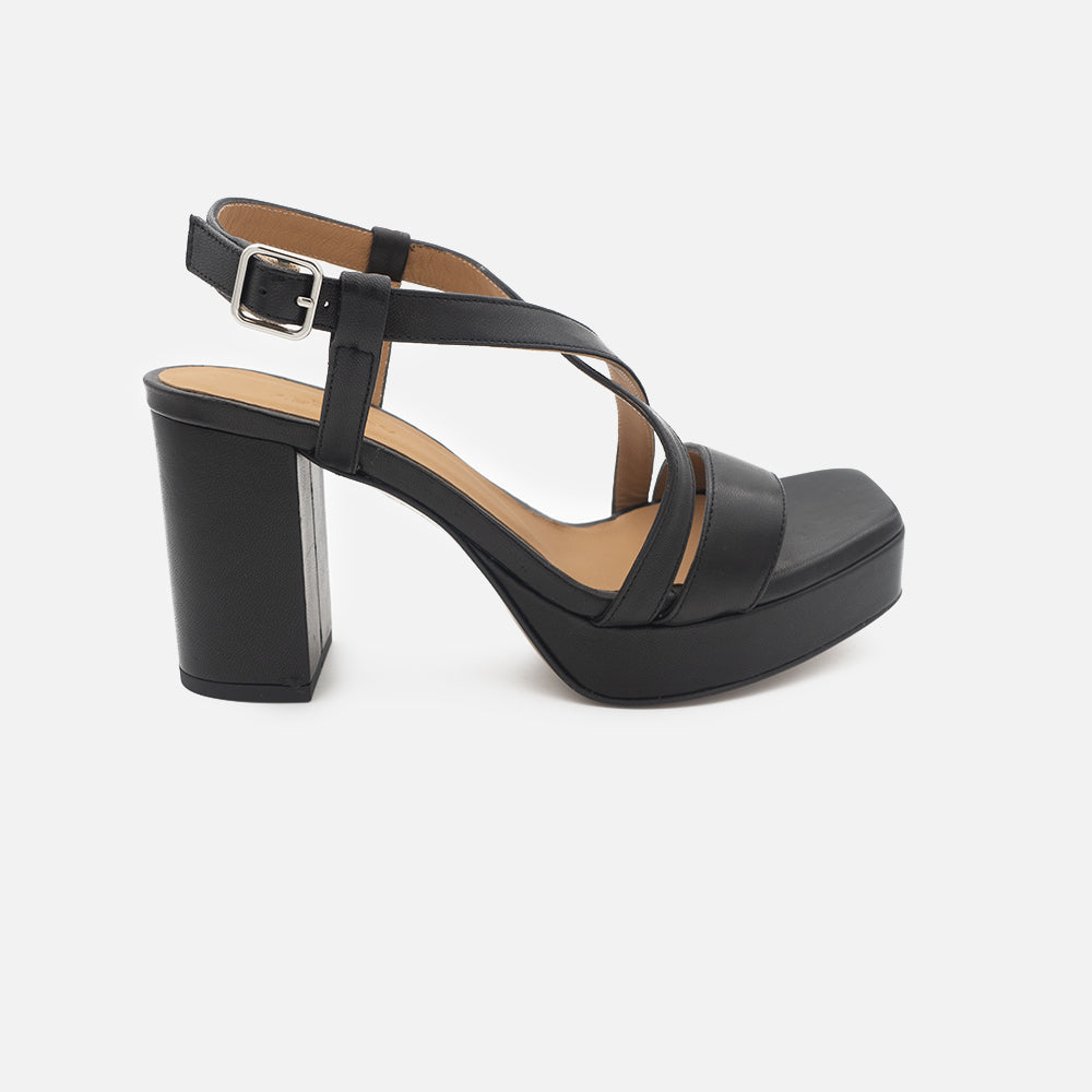 '- ["Audley","Donna","Sandali Eleganti","Scarpe","Tacco"] - Audley 22298 Nero Sandalo - Lupis SRL