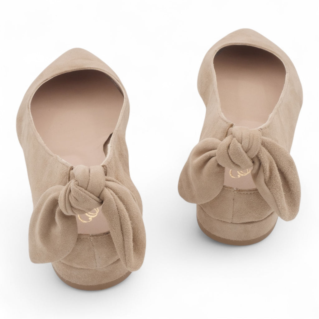  - ["Artigianato","Ballerine","Donna","D\u00e9collet\u00e9","Eva Picci","Scarpe"] - Ballerine Da Donna Eva Picci 1169 Ballerina Camoscio Beige - Lupis SRL