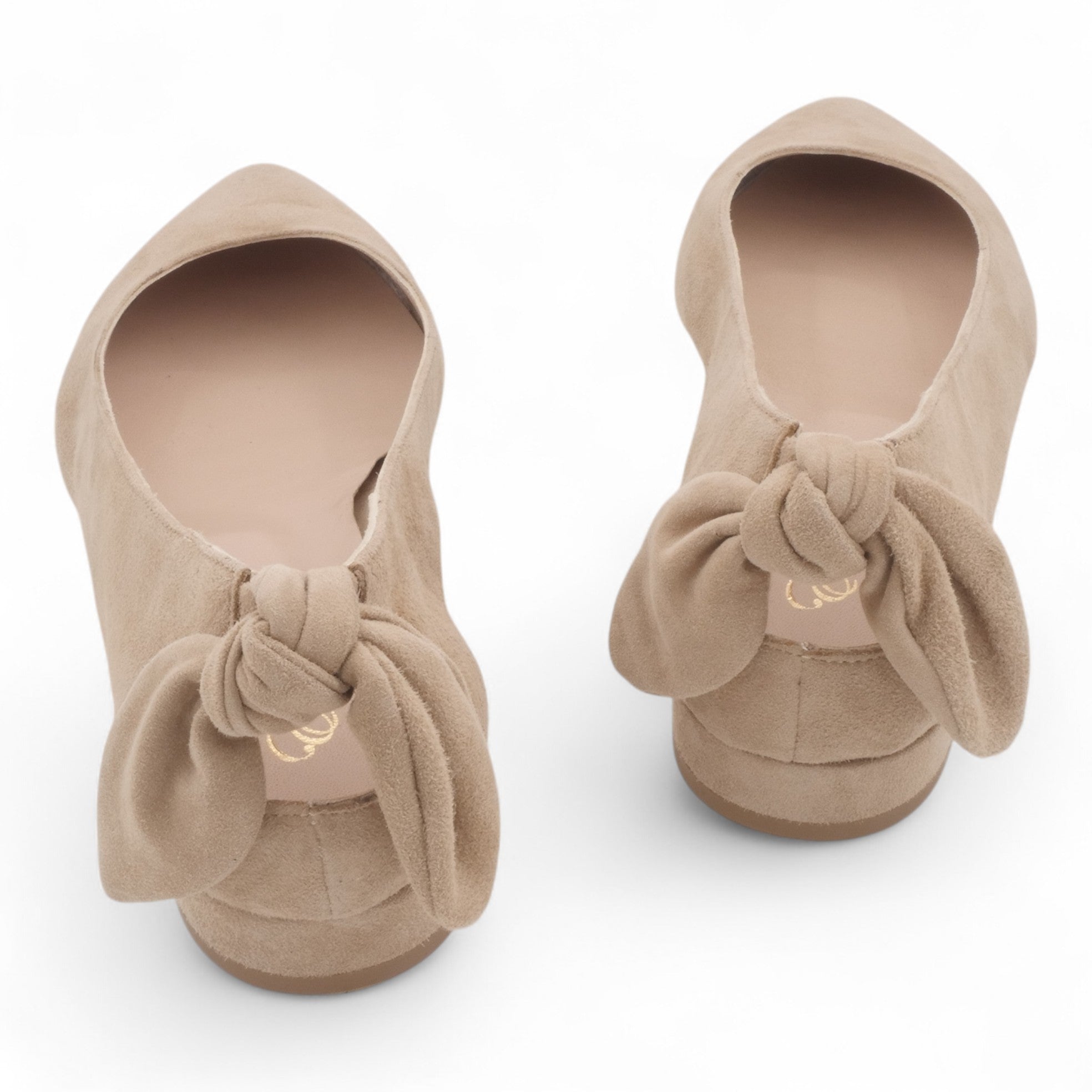  - ["Artigianato","Ballerine","Donna","D\u00e9collet\u00e9","Eva Picci","Scarpe"] - Ballerine Da Donna Eva Picci 1169 Ballerina Camoscio Beige - Lupis SRL