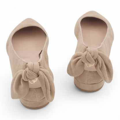  - ["Artigianato","Ballerine","Donna","D\u00e9collet\u00e9","Eva Picci","Scarpe"] - Ballerine Da Donna Eva Picci 1169 Ballerina Camoscio Beige - Lupis SRL