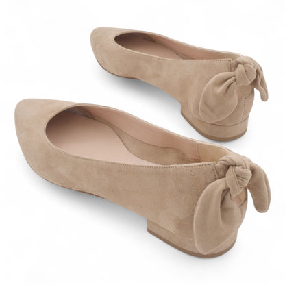  - ["Artigianato","Ballerine","Donna","D\u00e9collet\u00e9","Eva Picci","Scarpe"] - Ballerine Da Donna Eva Picci 1169 Ballerina Camoscio Beige - Lupis SRL