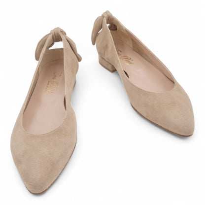  - ["Artigianato","Ballerine","Donna","D\u00e9collet\u00e9","Eva Picci","Scarpe"] - Ballerine Da Donna Eva Picci 1169 Ballerina Camoscio Beige - Lupis SRL